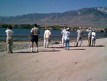 Birders at Haiwee Reservoir