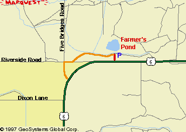 map to Farmer's Pond