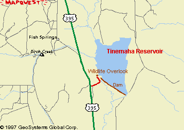 map to Tinemaha Reservoir